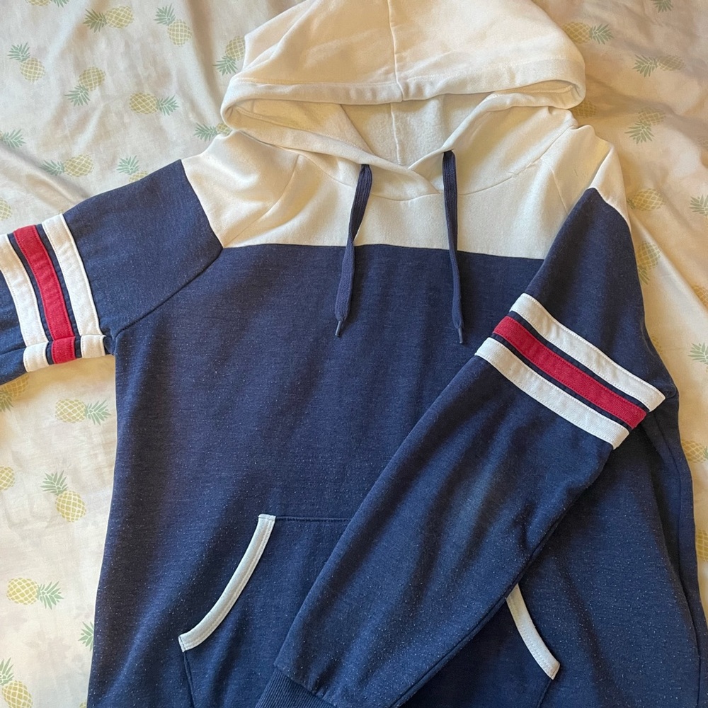 Pick Rose Blue White and Red Hoodie